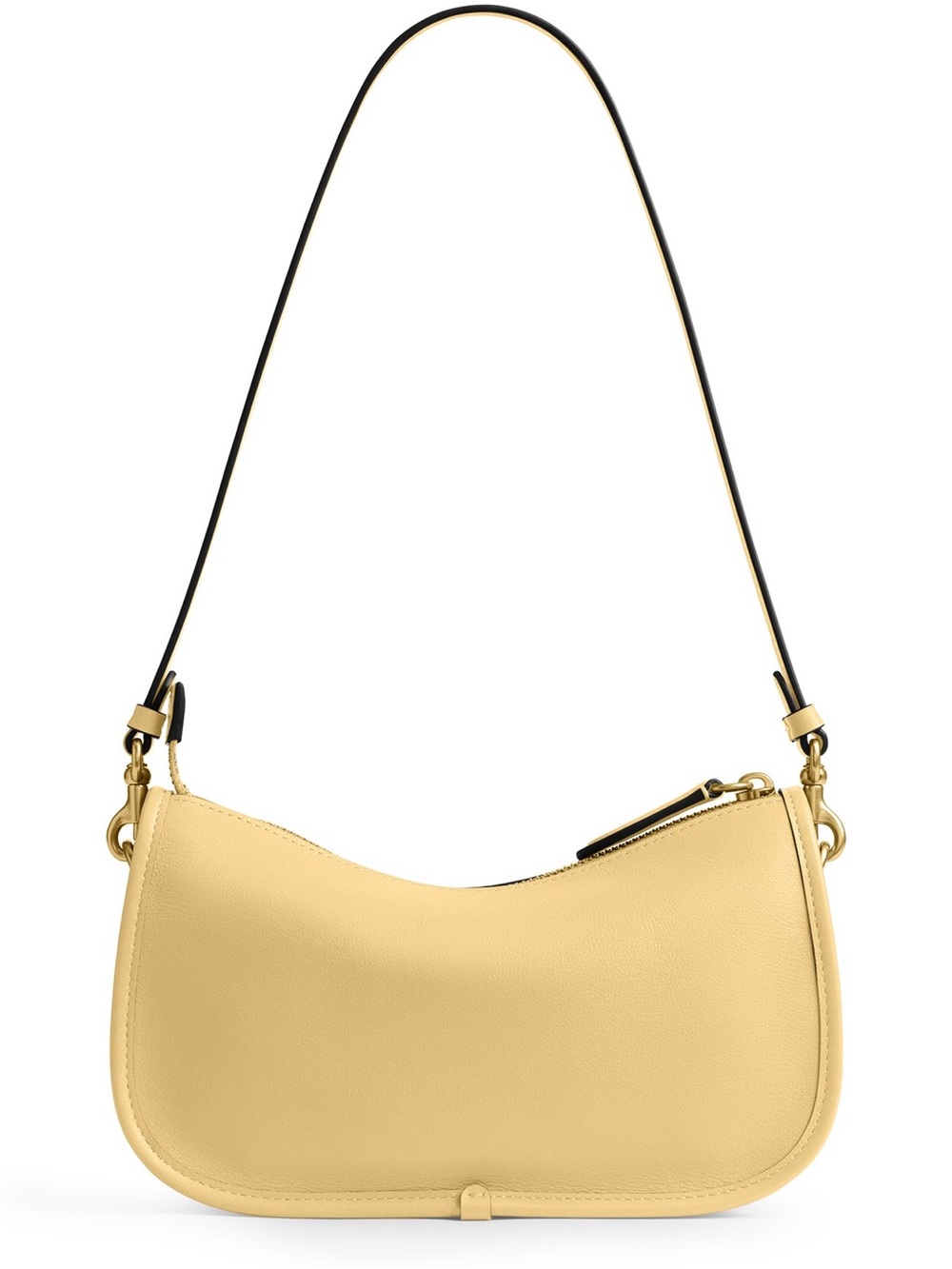 Coach Waverly shoulder bag in vanilla Pebbled Leather with 2 straps + Chain Trim - Picture 6 of 9
